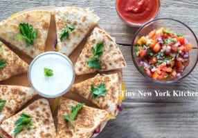 Cheese & Red Onion Quesadillas