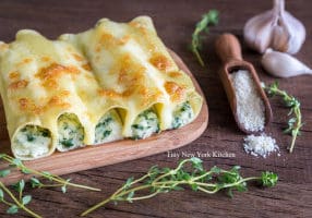 Cheese & Spinach Stuffed Cannelloni