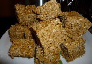 Victoria's Gingerbread Rice Krispie Treats