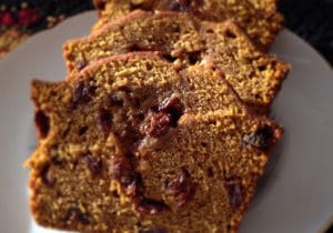 Holiday Pumpkin Cherry Bread