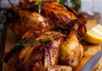 Lemon, Garlic & Herb Rubbed Whole Chicken