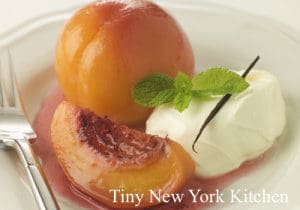 Red Wine Macerated Peaches