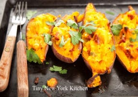 Chicken Stuffed Sweet Potatoes