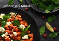 Sweet Potato Salad With Spinach, Feta & Hazelnuts