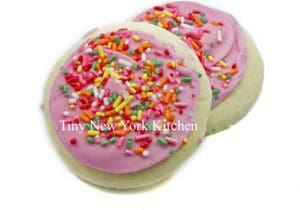 Frosted Valentine Sugar Cookies
