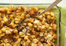 Whiskey Sausage Apple Stuffing
